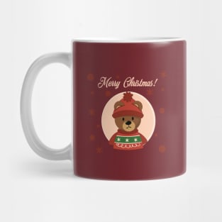 Merry Christmas Teddy Bear Mug